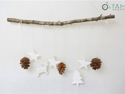 Cành củi treo thông hươu sao handmade X-BTRC-38